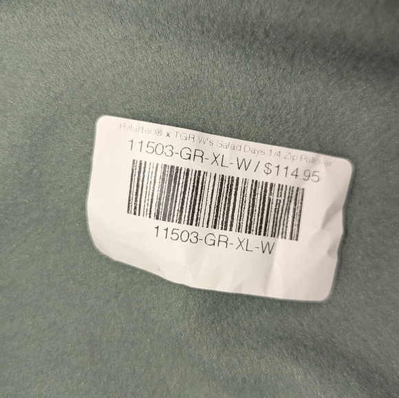 Teton Gravity Research Polartec x TGR Salad Days 1/4 Zip Pullover Women's XL - Picture 8 of 15